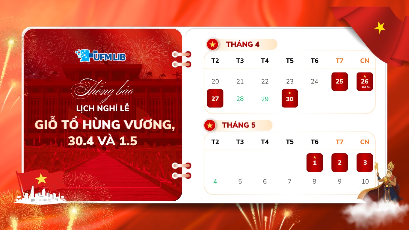 THÔNG BÁO LỊCH NGHỈ LỄ
                                        